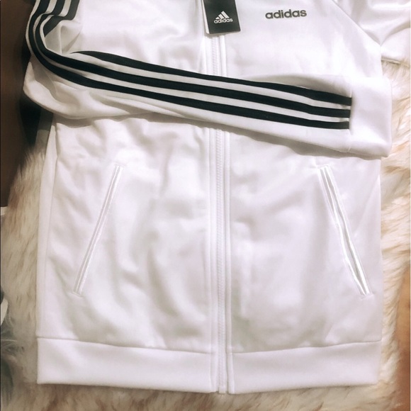 Adidas zip up White Jacket - Small - Picture 2 of 3